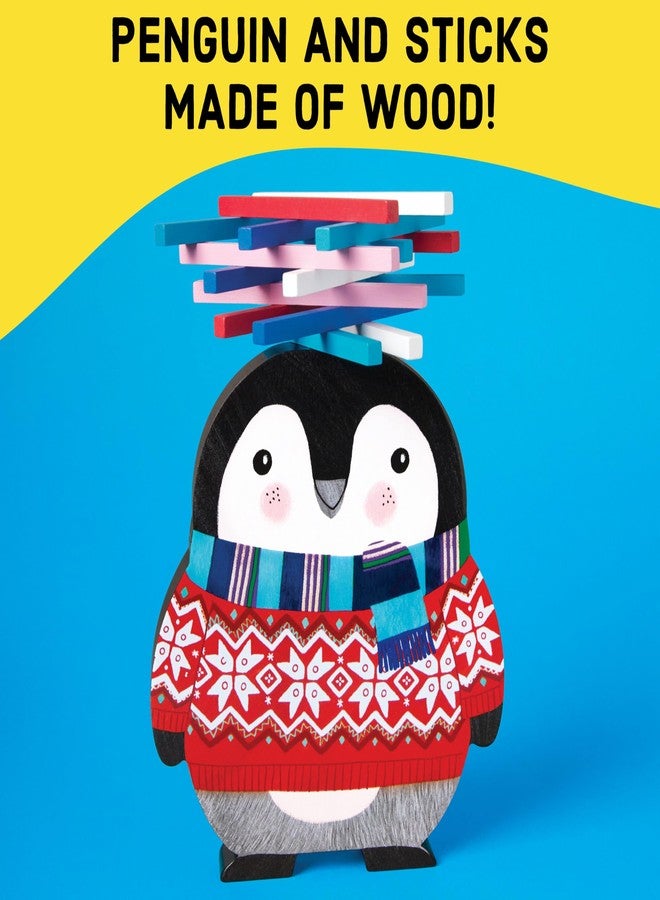 Mudpuppy Penguin Stack Up - Winter Penguin Themed Wooden Balancing Game for Motor Skill and Dexterity Building for Children Ages 4 and Up, 2+ Players - Image 5